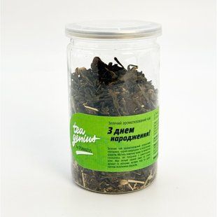 Чай в банці TM TEA GENIUS З днем народження (зелений чай), 100 г 12400182 фото