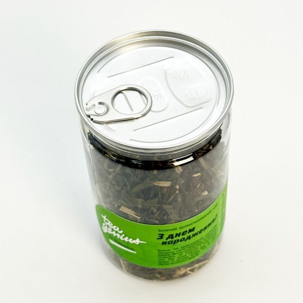 Чай в банці TM TEA GENIUS З днем народження (зелений чай), 100 г 12400214 фото